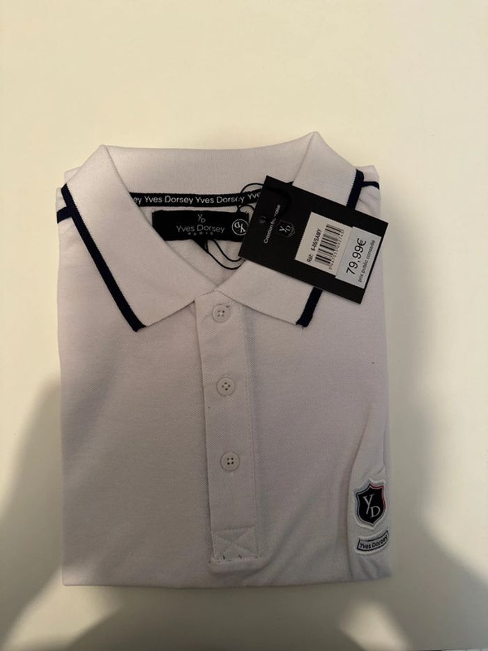 Polo Homme Neuf Yves Dorsey Paris - Blanc - Taille L - 100% Coton - photo numéro 6