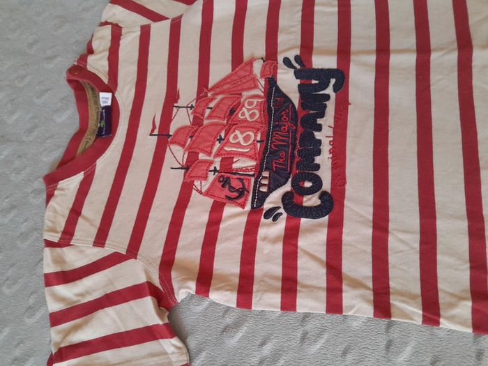 Tee shirt Sergent Major rayé pirates 4 ans - photo numéro 5