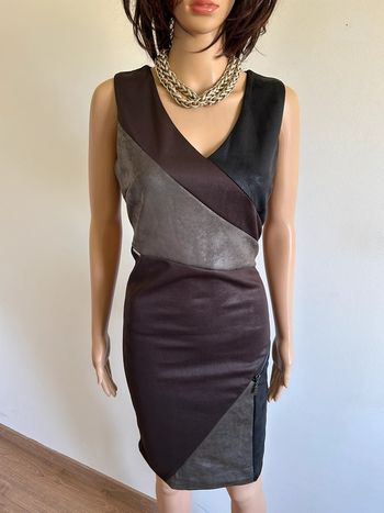 Robe marron et noire neuve sans manches Jus d’Orange taille 2 (taille grand)