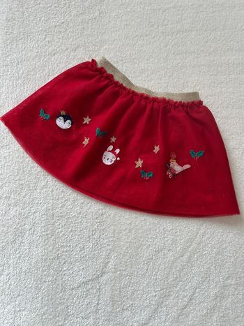 Jupe rouge Noël 6 mois