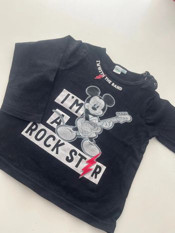 T shirt manche longue Mickey 24 mois