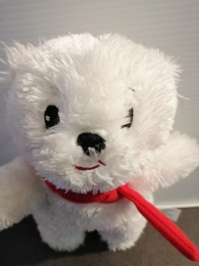 petit doudou ours auzou écharpe rouge - photo numéro 2