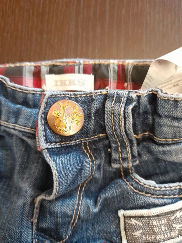 Jeans ikks taille 3 mois réglable - photo numéro 4