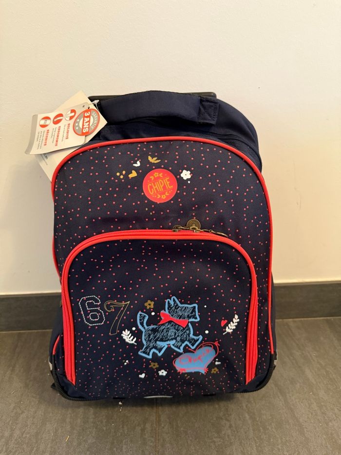 Cartable sac à dos roulette chipie  neuf - photo numéro 15