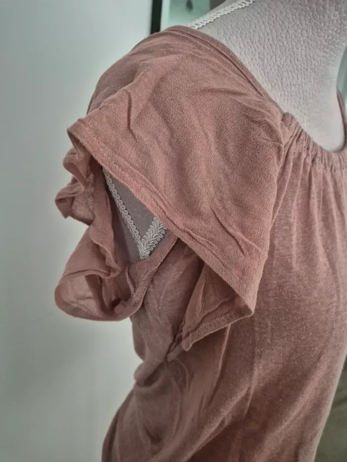 Tshirt rose Naf Naf - photo numéro 4