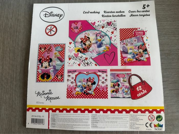 Livre carnet de bricolage Minnie Disney création de carte 3D loisirs créatifs - photo numéro 3