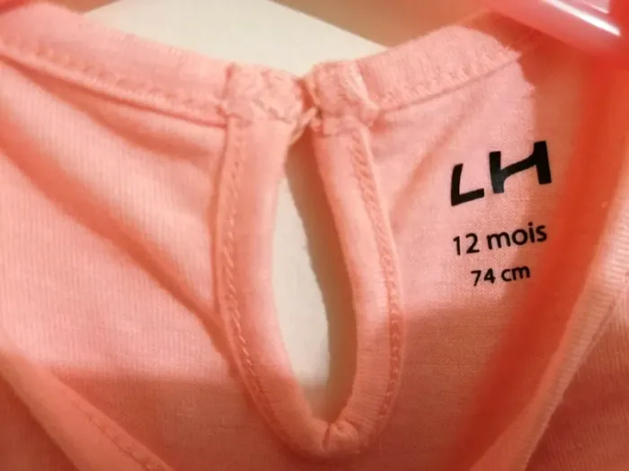 Ensemble la halle Tee-shirt et short 12 mois - photo numéro 4