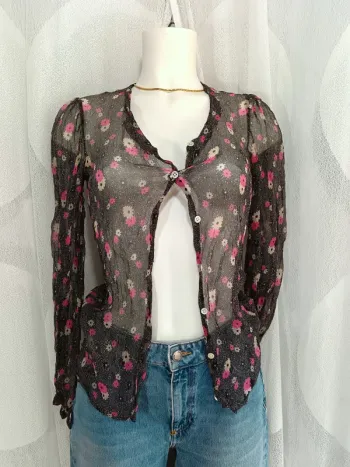 Cacharel "Chemisier en soie motif liberty" t.36