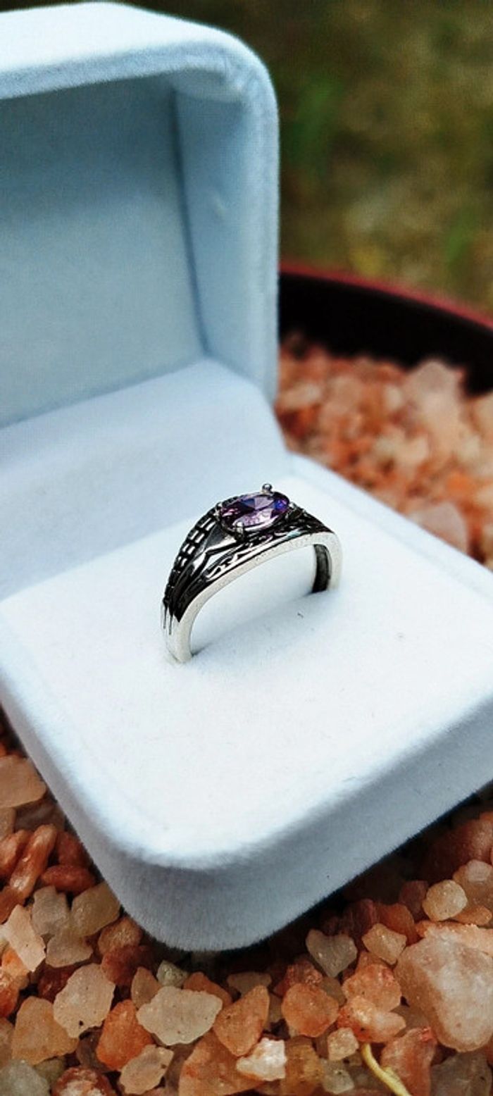 Œil d’Améthyste💫Bague Protectrice en Argent Énergisé - photo numéro 11
