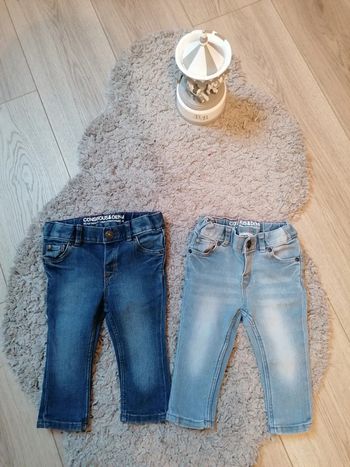 Lot de 2 jeans H&M bébé garçon 6 mois #espanolitinagarcon6mois