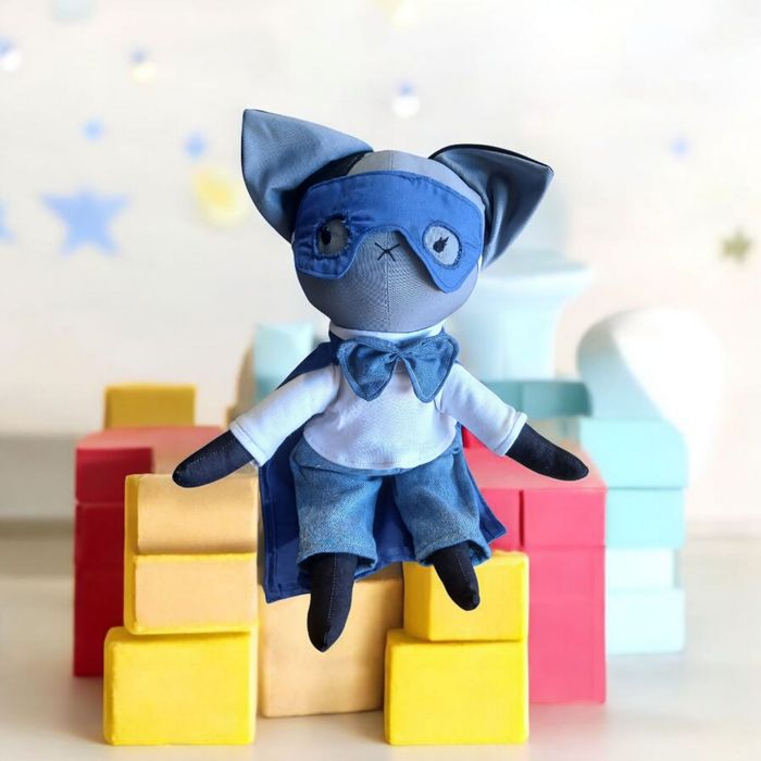 Doudou chat super hero - photo numéro 4