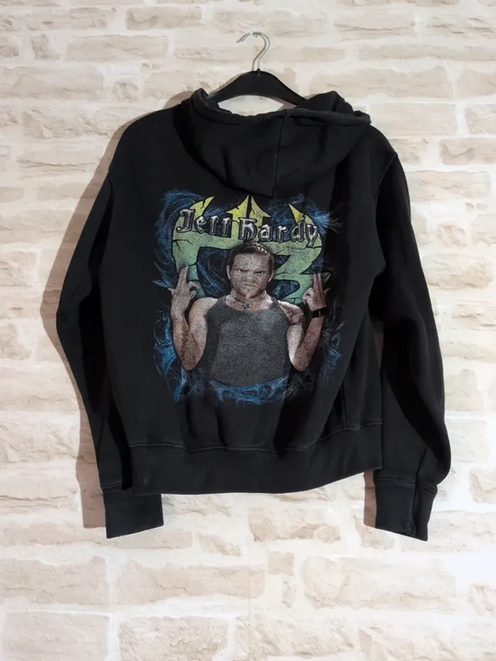 Sweat à capuche Jeff Hardy – Taille S – Noir - Rock T&G - photo numéro 3