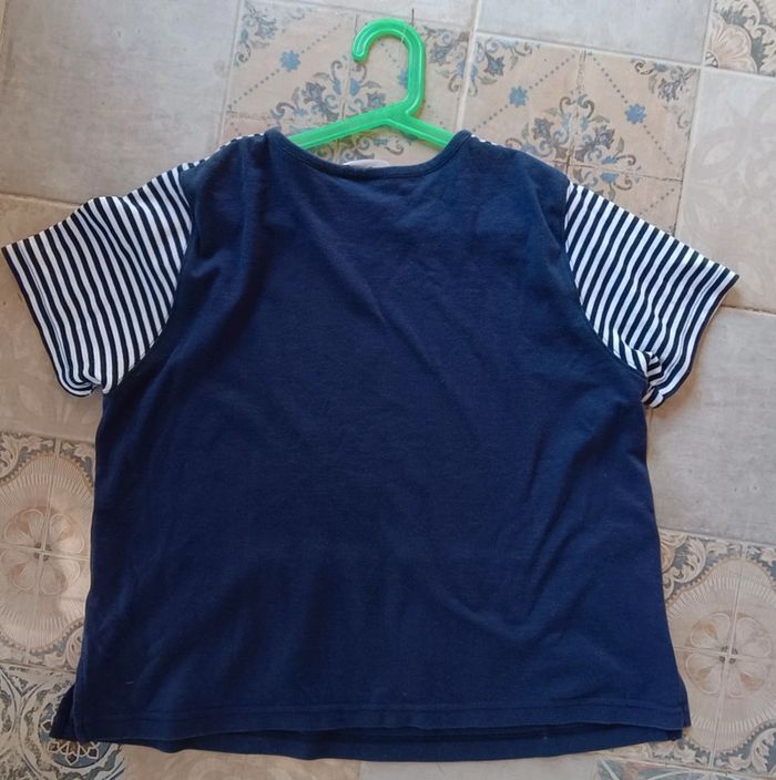 Haut/tee shirt marin - BonWorth  taille M/L - photo numéro 3