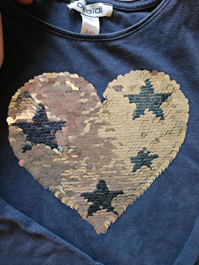 Lot 3 haut Okaidi fille 36 mois - photo numéro 8