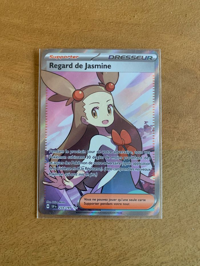 Carte Pokemon Regard de Jasmine Full Art Étincelles Déferlantes