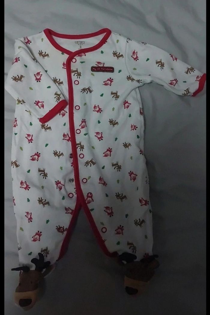Lot 2 pyjamas Noël 🎅  + bonnet 3 mois - photo numéro 6