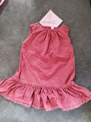 Robe été rose 18 mois
