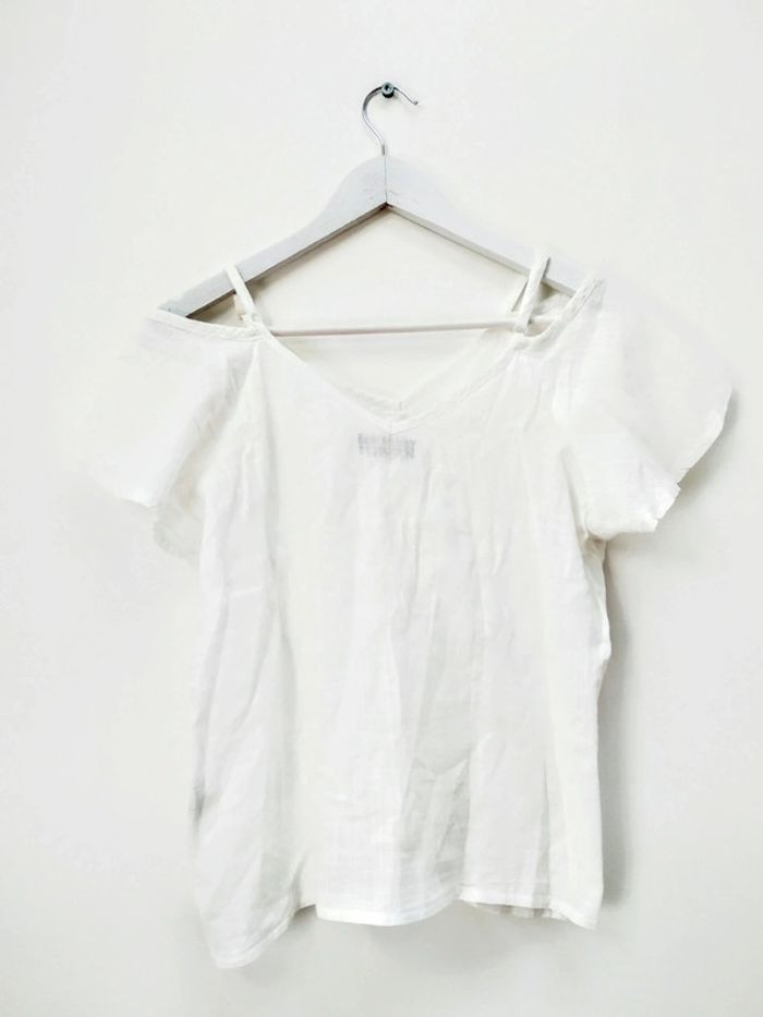 Blouse blanche Blanc du Nil t38 40 - photo numéro 5