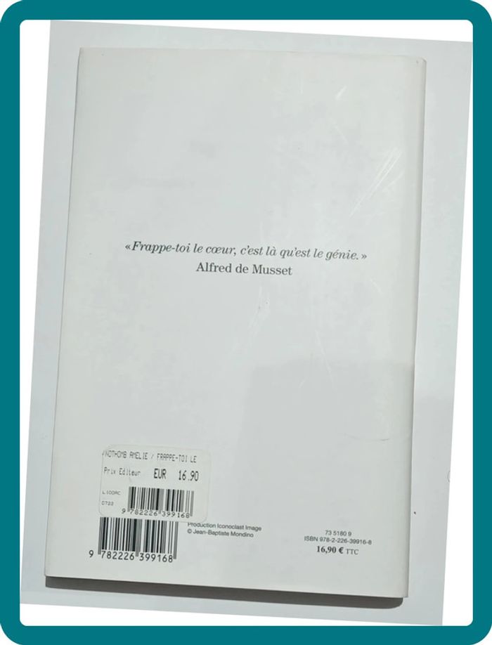 Roman "Frappe-toi le cœur" Amélie Nothomb - photo numéro 2