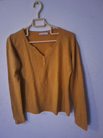 Top fin moutarde Gemo Taille M 