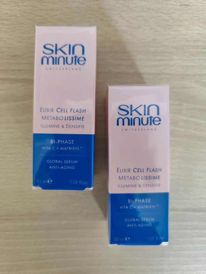Lot de 2 élixir cell flash Skin Minute