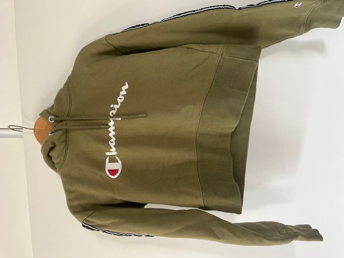 Sweat Champion kaki crop top capuche JD Sports