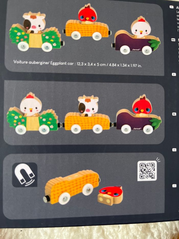 Animaux de la ferme magnétiques janod - photo numéro 3