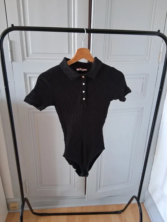 Bodie noir côtelé - Jennyfer - S