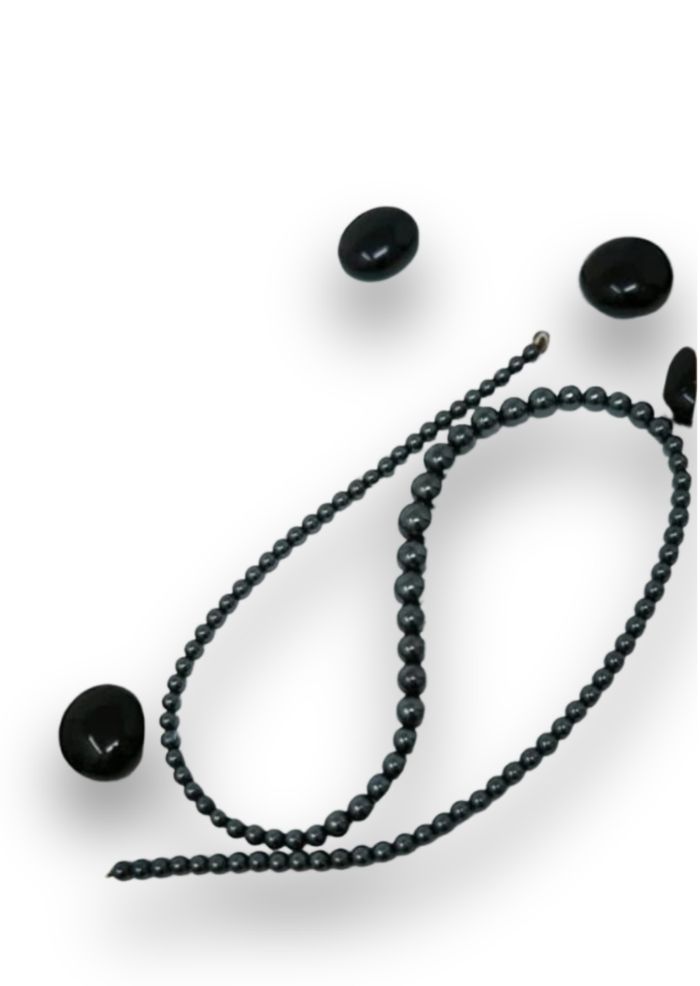 Collier Vintage en perles hématites - photo numéro 3