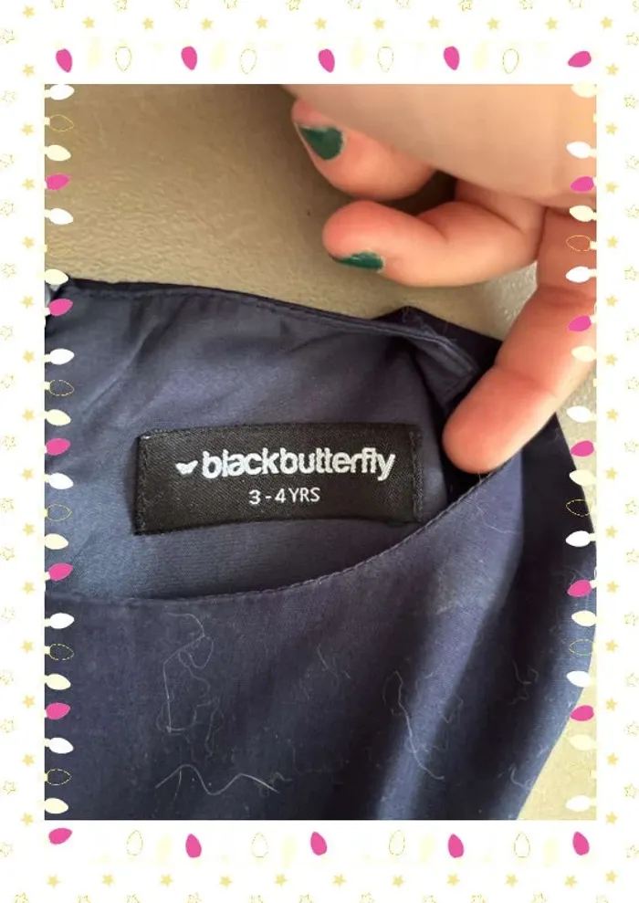 Robe enfant fille taille 3-4 ans Blackbutterfly - photo numéro 3