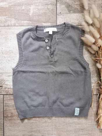 🌸Pull manches courtes 9mois marron kitchoun