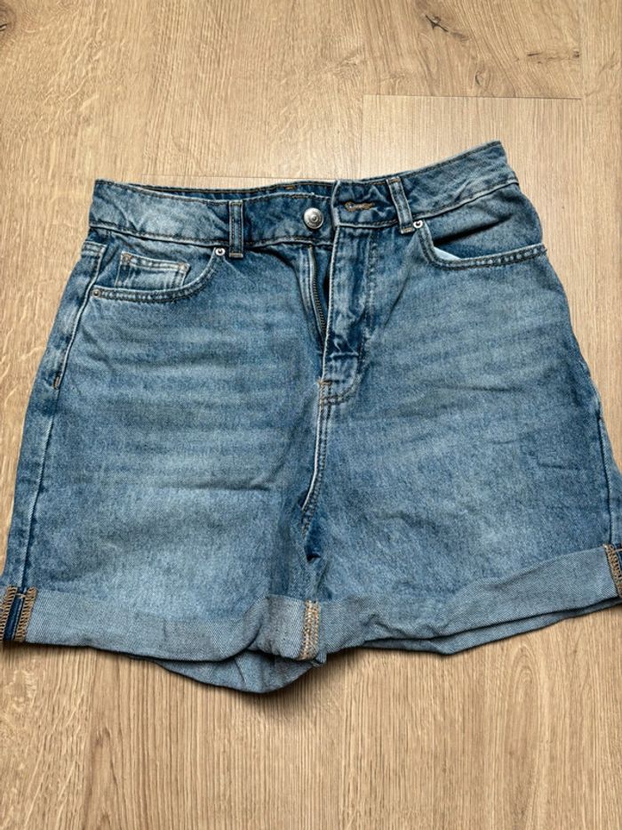 Short en jean taille haute