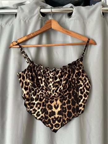 Crop top léopard