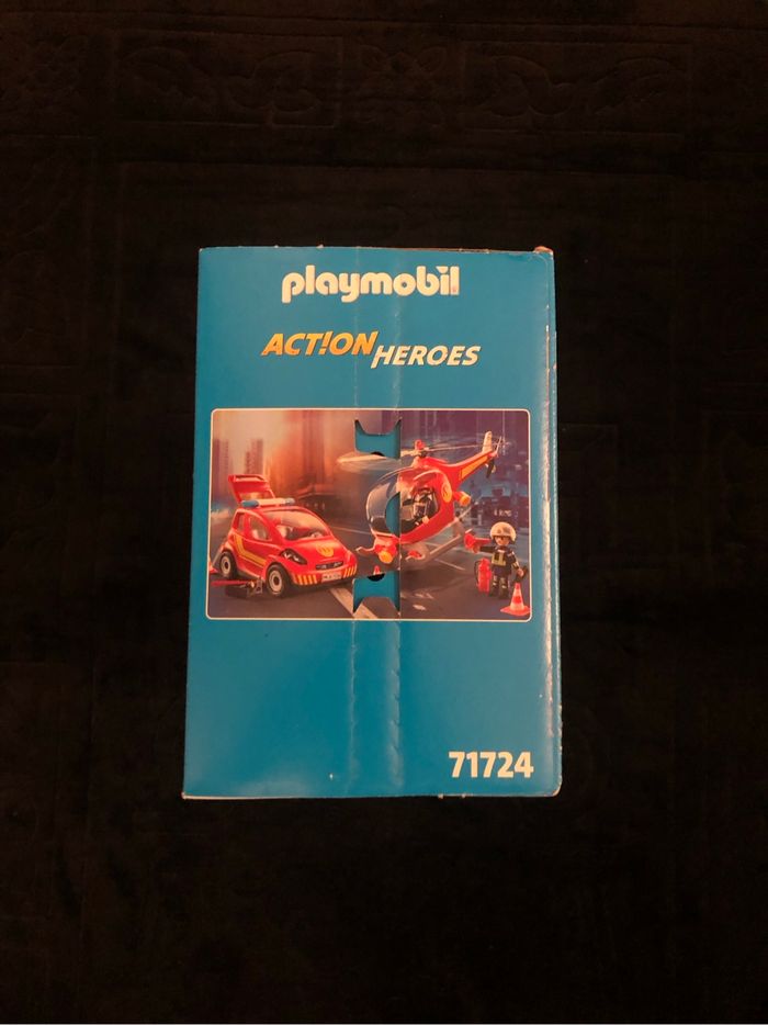 Playmobil Pompier Hélicoptère Voiture neuf scellé - photo numéro 4