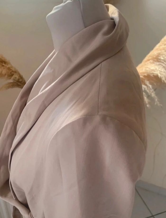 Trench léger court, beige, h&m - photo numéro 8