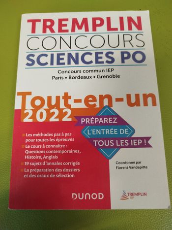 Tremplin concours sciences Po concours commun tout en un