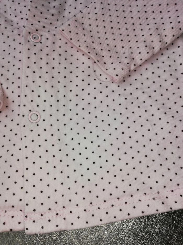 Tee-shirt manches longues rose 6 mois les bébés sont comme ça - photo numéro 3