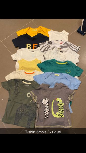 T-shirt été 6 mois