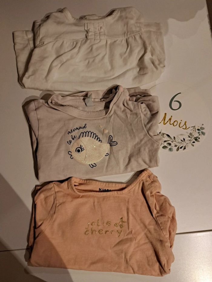 Lots de 3 haut manche longue