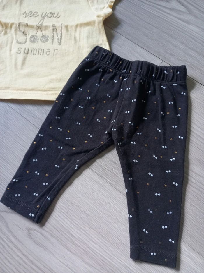 Ensemble t-shirt paillettes + legging - photo numéro 4