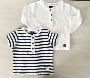 Lot 2 Tee-shirt 6 mois NEUFS