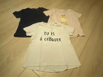 Lot de 3 t-shirts la redoute 12 mois