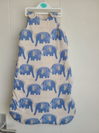 Gigoteuse 0-6 mois à motif éléphants