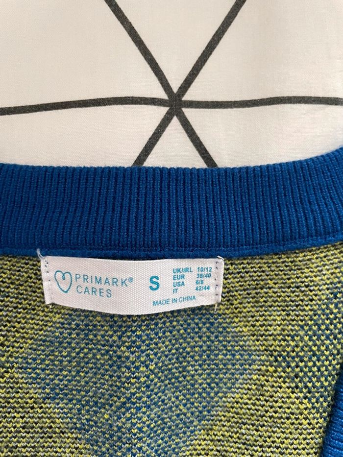 Pull sans manches à carreaux col v - photo numéro 2