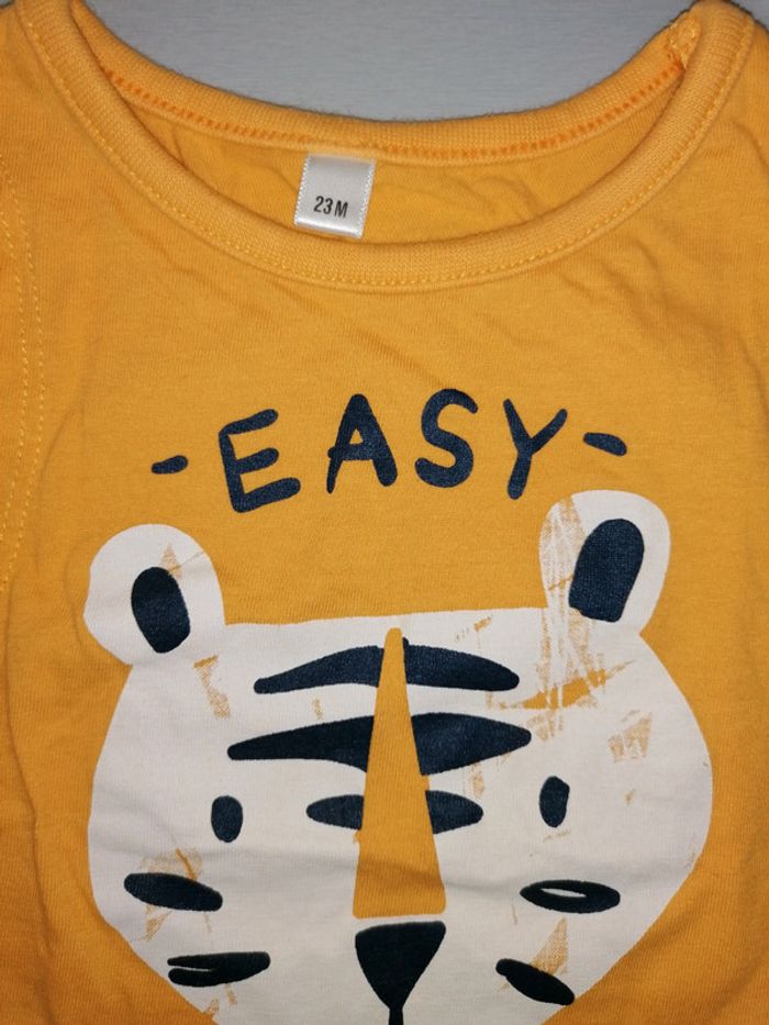 Tee-shirt (lot x2) carrefour, 23mois. etat neuf. - photo numéro 3