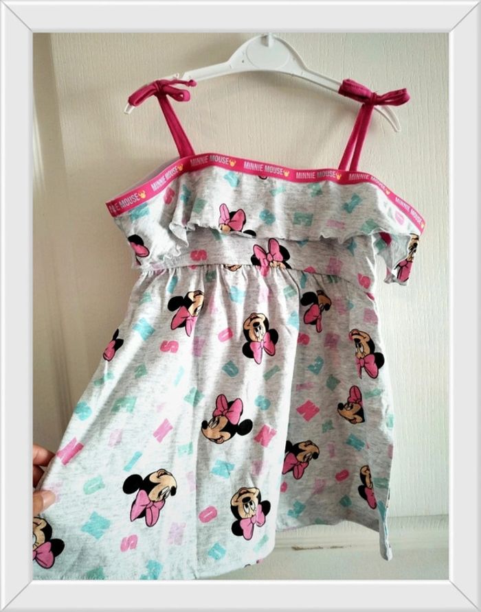 Robe à bretelles Minnie taille 5 ans neuve - photo numéro 2