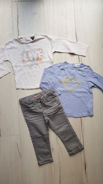Ensemble 3 pièces mi saison fille 2ans tao kiabi