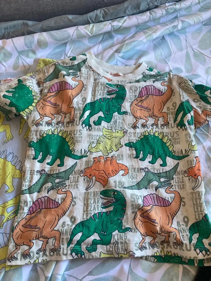 Lot t-shirt dinosaure dpam 5ans - photo numéro 3