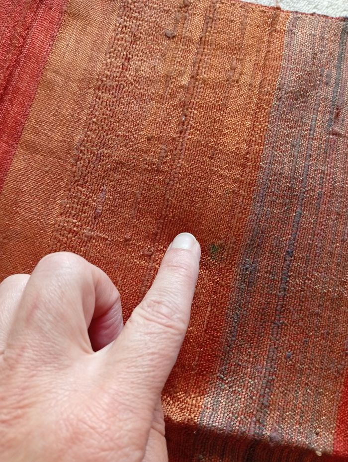 Écharpe à rayures tons orange - photo numéro 5