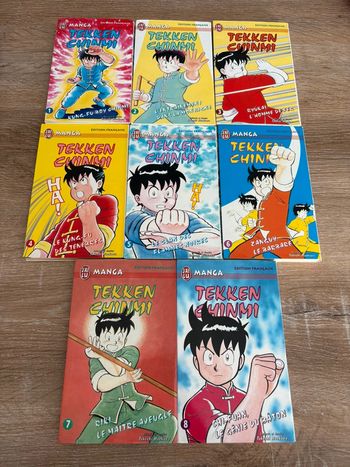 Lot de 8 manga tekken chinmi